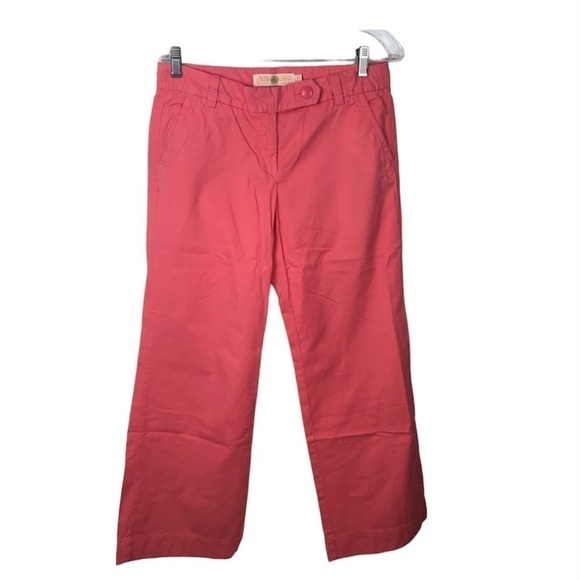 J CREW TWILL CHINO PANTS PINK VTG Size 6 S Barbiecore office Career chic - Picture 1 of 9